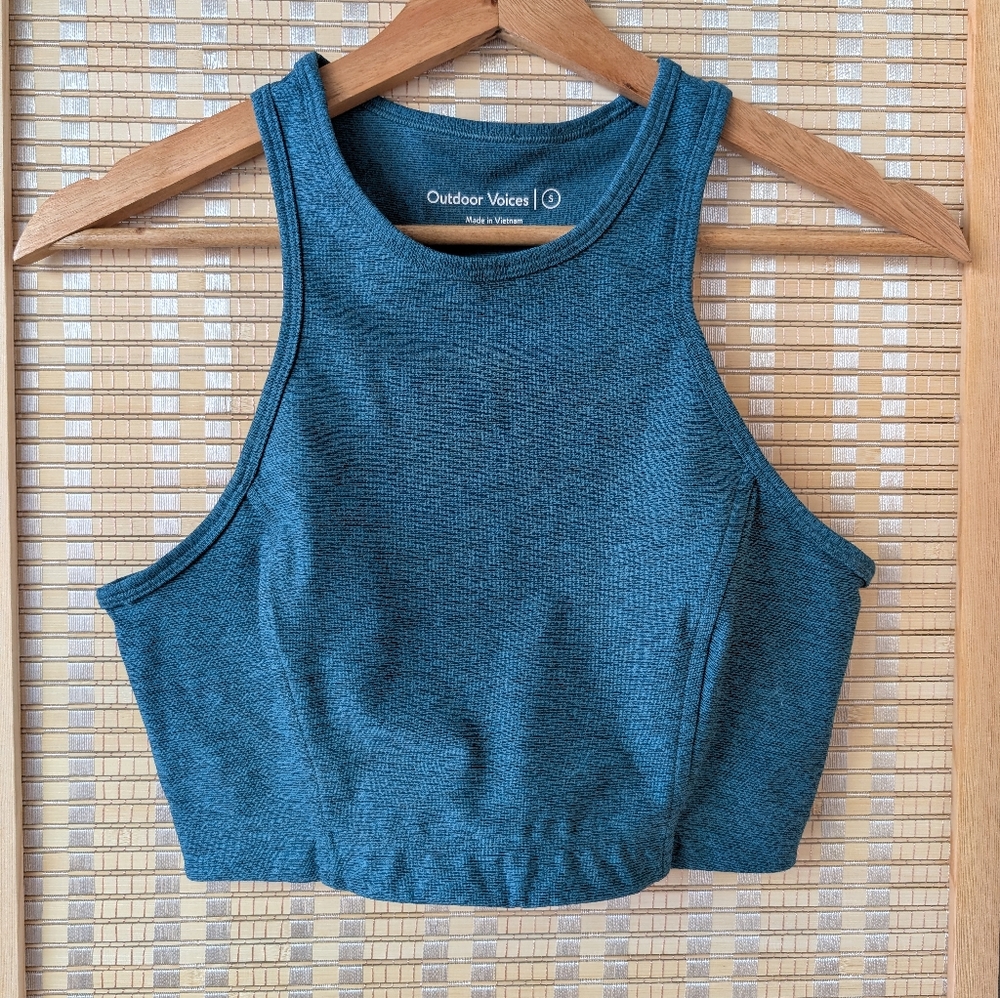 Outdoor Voices Teal Women's Crop Top